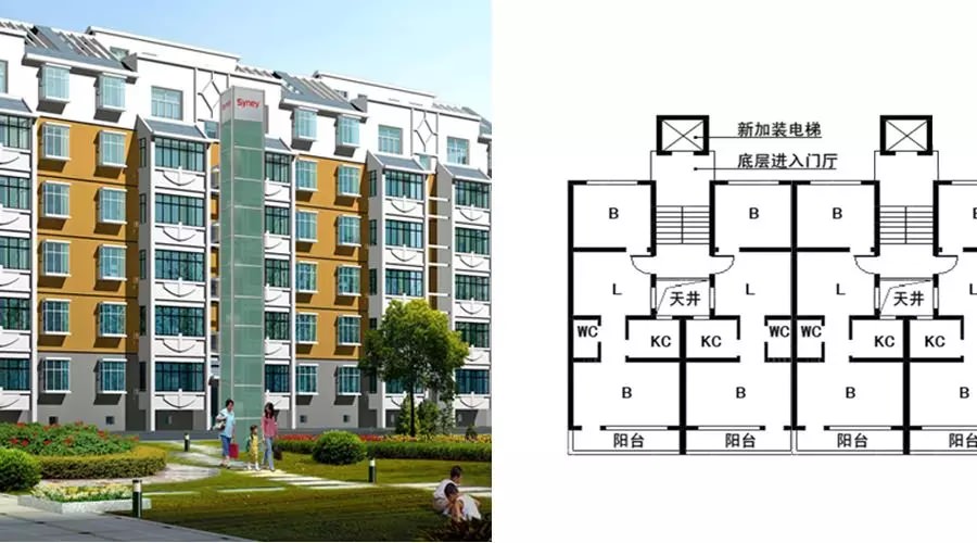西尼機電引領(lǐng)舊樓加裝電梯市場-暖心解決中低層高齡住戶出行難問題
